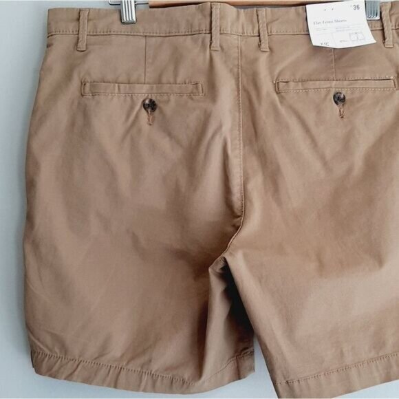 New GOODFELLOW | Linden Flat Front Casual Shorts Tan Beige Mens Sz 36 - Picture 6 of 11